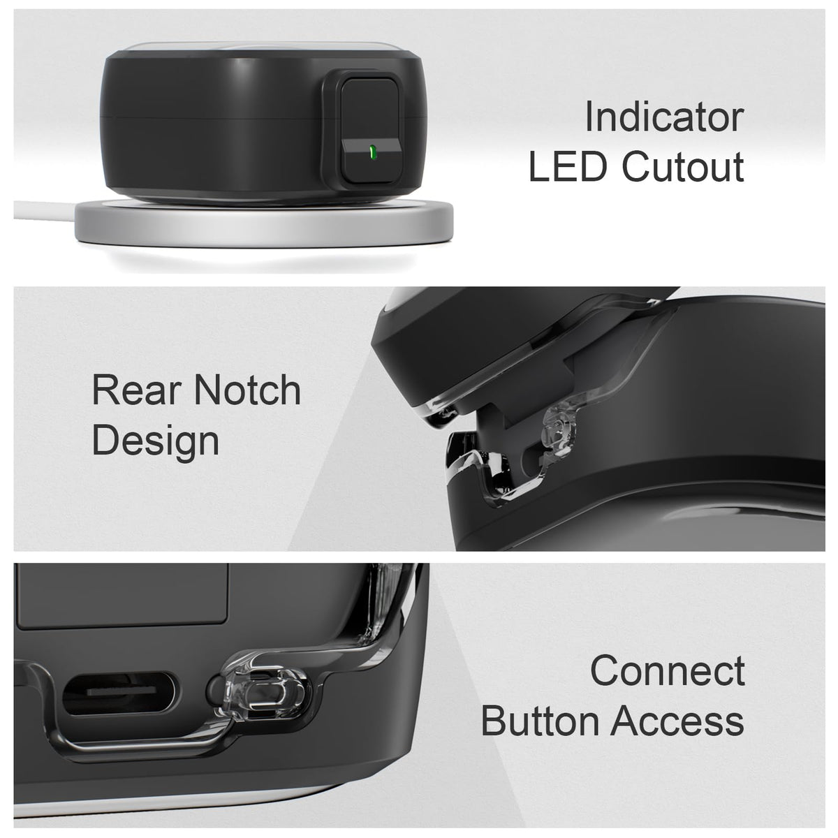 Moxuanze Galaxy Buds 4 Pro case clear PC+TPU shell preserves wireless charging access.