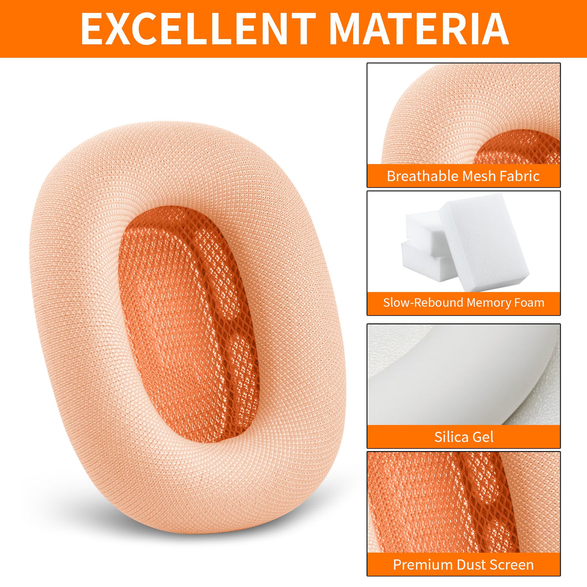 Moxuanze sweat-resistant ear pads ideal for workouts and warm environments