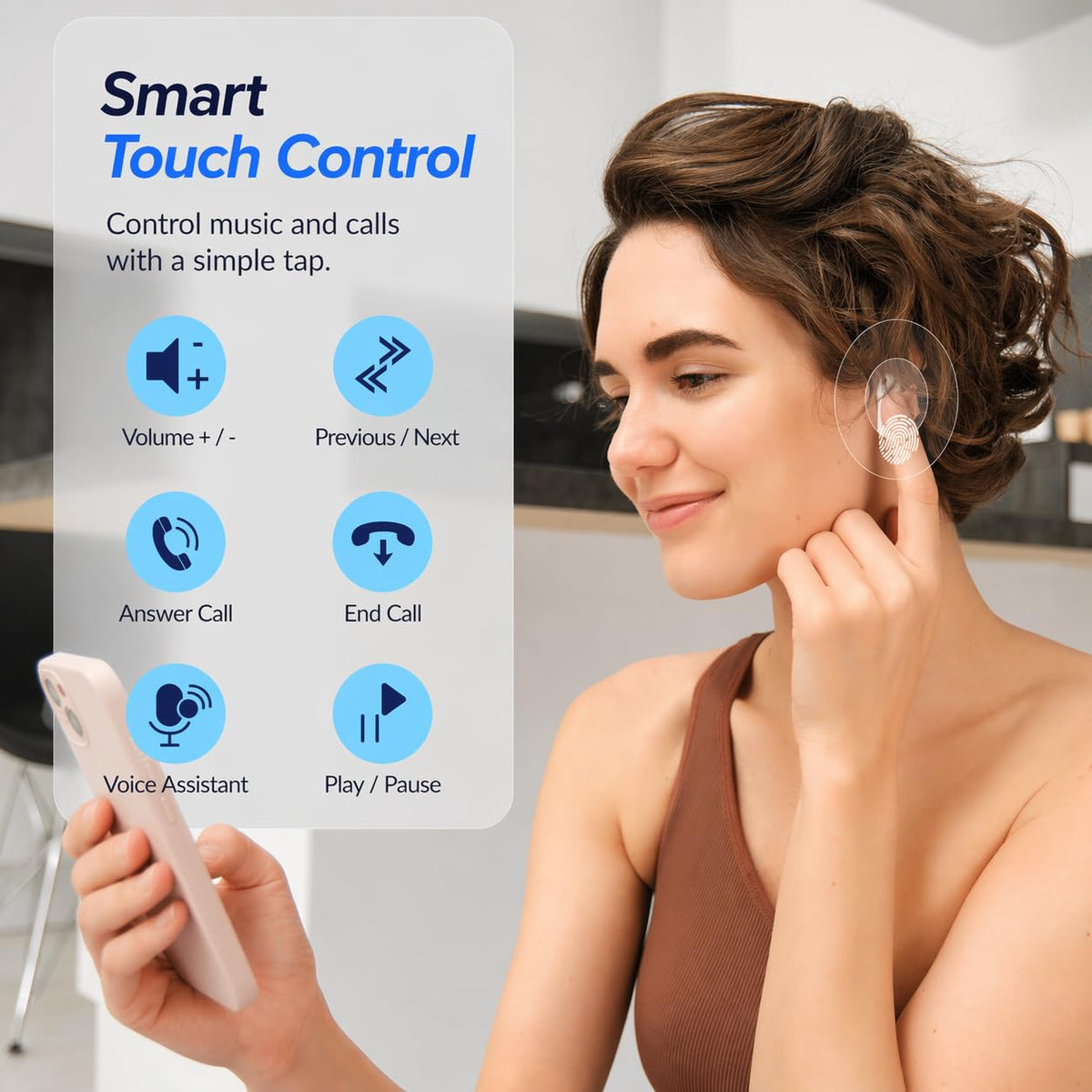 MOYEE Pro 3 touch control demonstration showing easy playback management