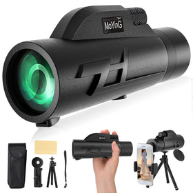 MoYinG 20x50 monocular with BAK4 prism for bright, detailed distant views