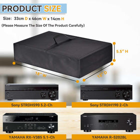 MozkeTo19 universal dust cover fits Yamaha receivers and reduces dust exposure.