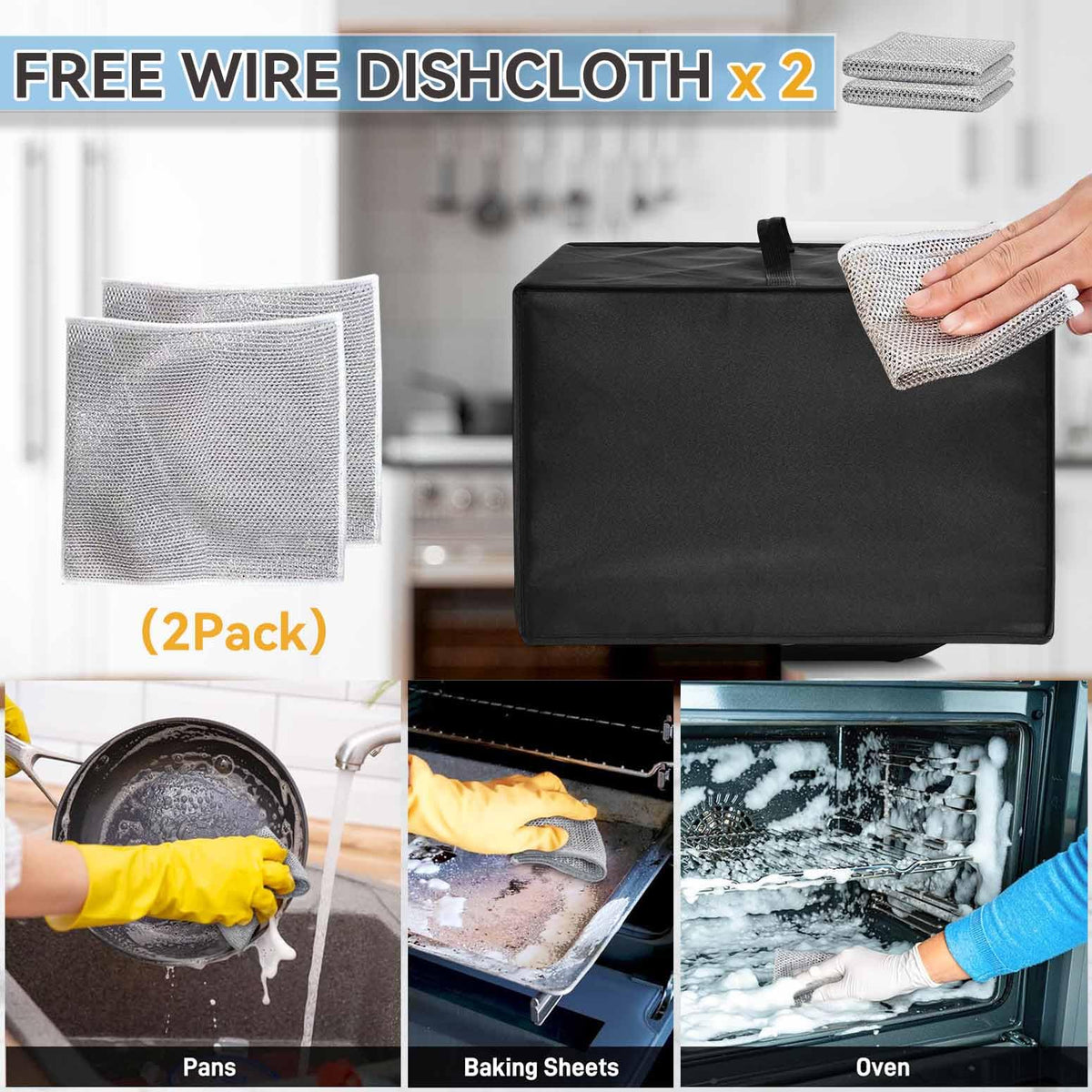 MozkeTo19 quilted nylon cover is easy to clean.