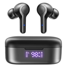 MOZOTER DBK02 charging case open for quick pairing and portable power.