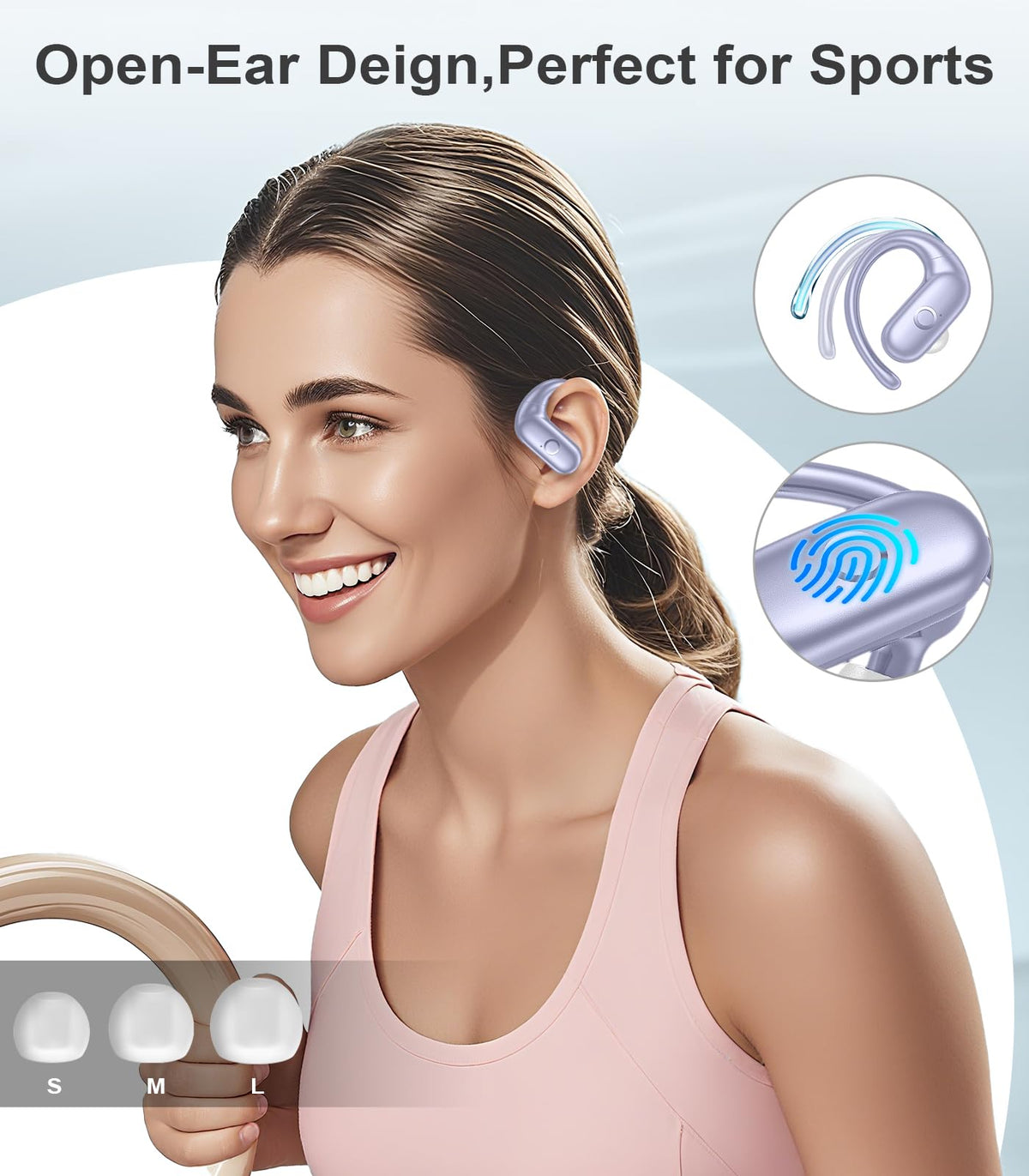 MOZOTER smart touch controls enable easy music and call management