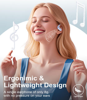 MOZOTER soft earhooks and over-ear fit for stability during workouts