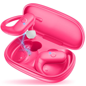 MOZOTER wireless earbuds with Bluetooth 5.3 connection for stable gaming and video syncing