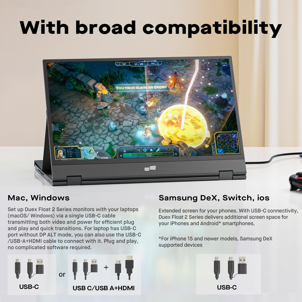 MP Duex Float 2 Pro creates a complete mobile office solution