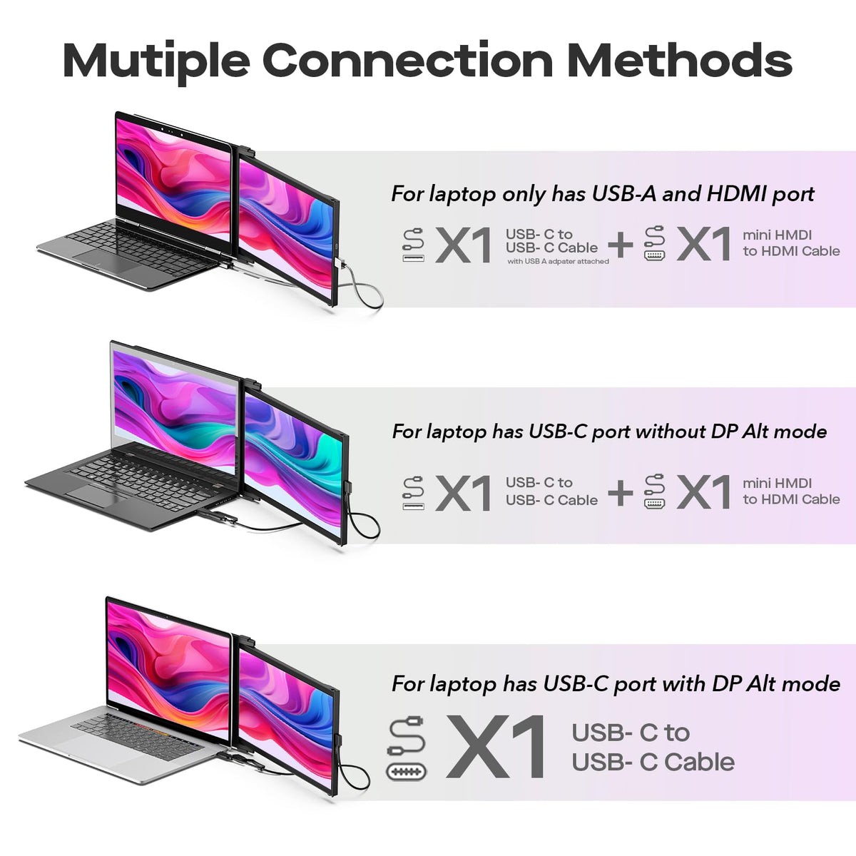 MP Duex Max DS 14.1 dual-monitor setup enabling enhanced multitasking