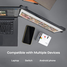Black MP Duex Max DS blends with modern laptops