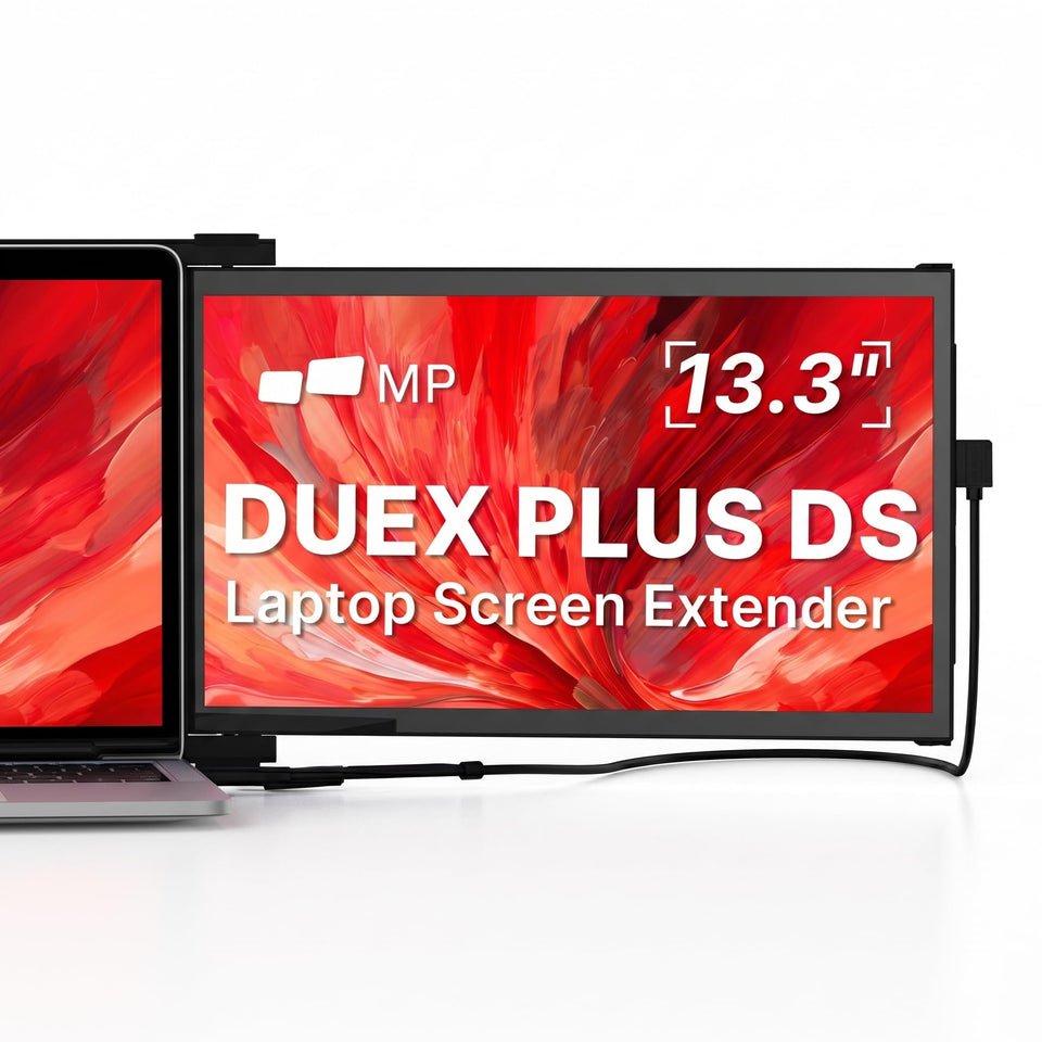 MP Duex Plus DS front view shows a slim 13.3-inch monitor adding extra workspace