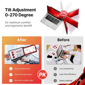 MP Duex Plus DS stand mode enables tabletop use during demos