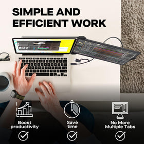 MP Duex Plus DS plug-and-play USB-C connection for quick setup.