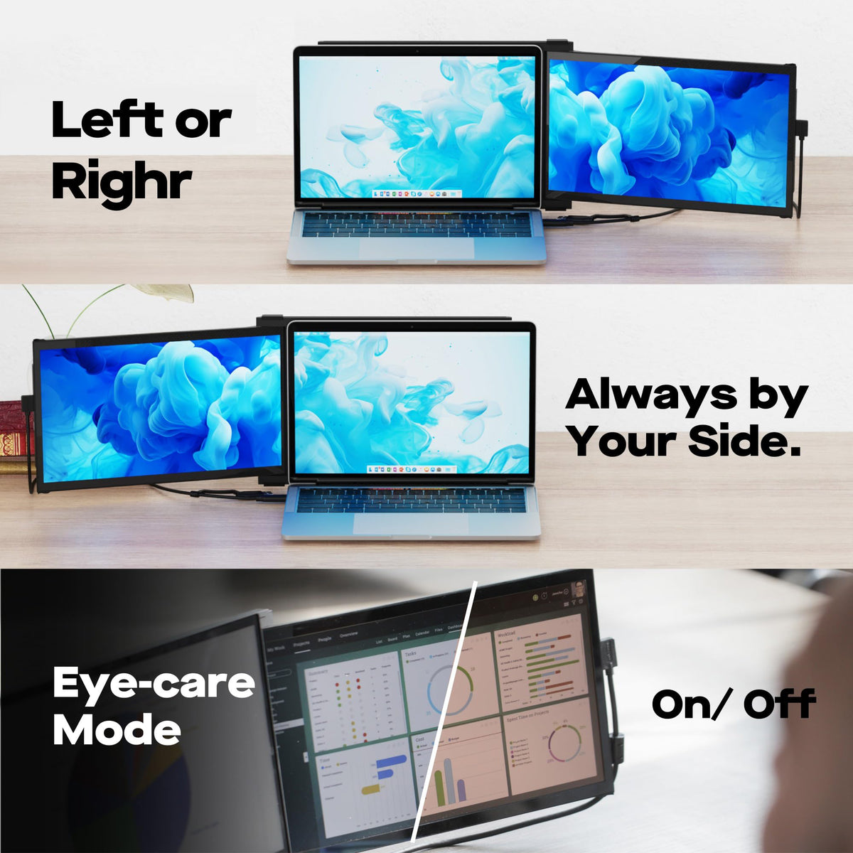 MP Duex Plus DS in presentation mode ideal for on-the-go meetings.