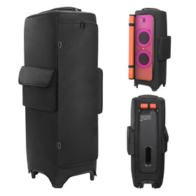 MRINCA cover front view showing snug fit and speaker protection benefits