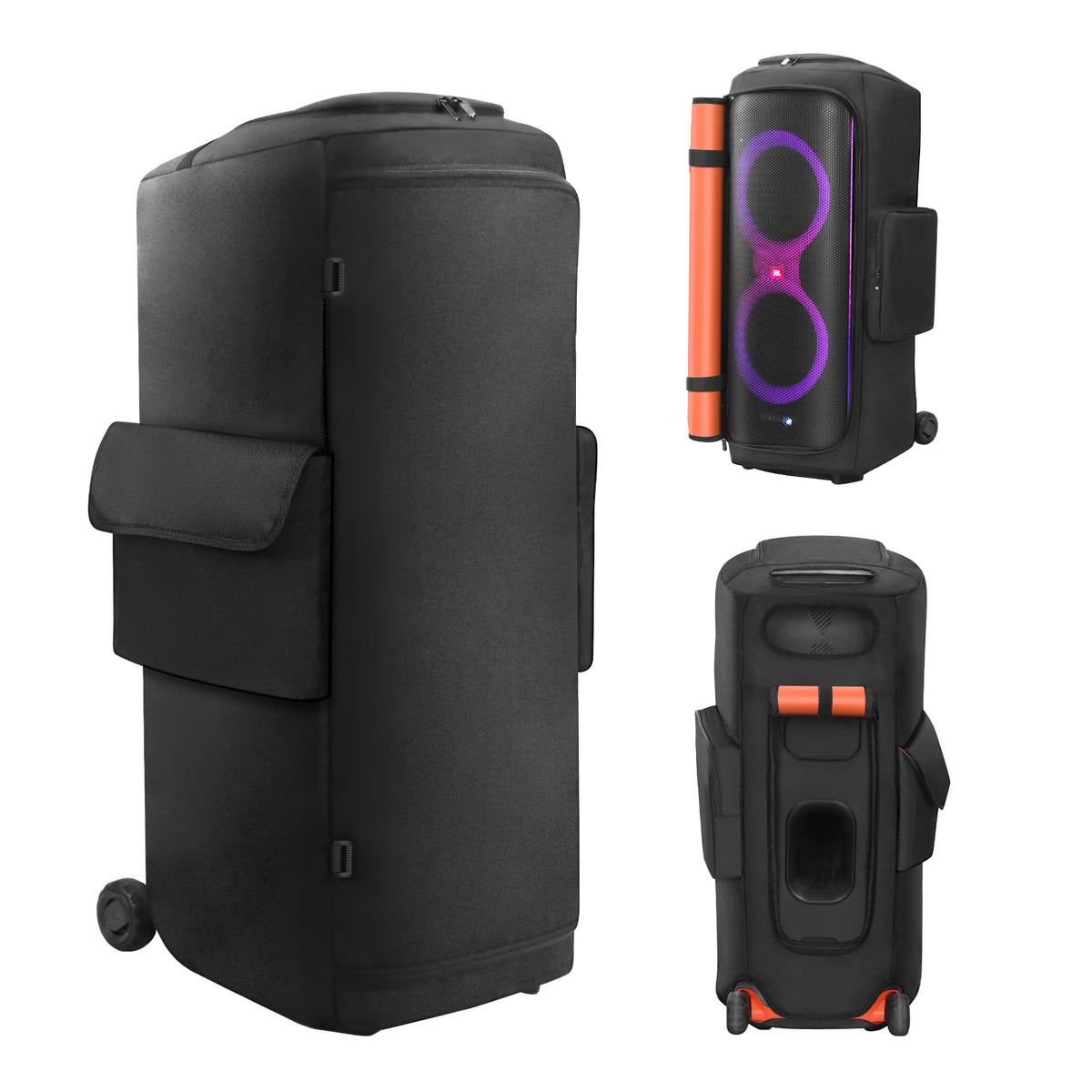 MRINCA front view of cover on PartyBox 710 protecting speaker during transport
