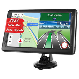 MRSXWPY GPS navigator front view on 9-inch display for clear directions