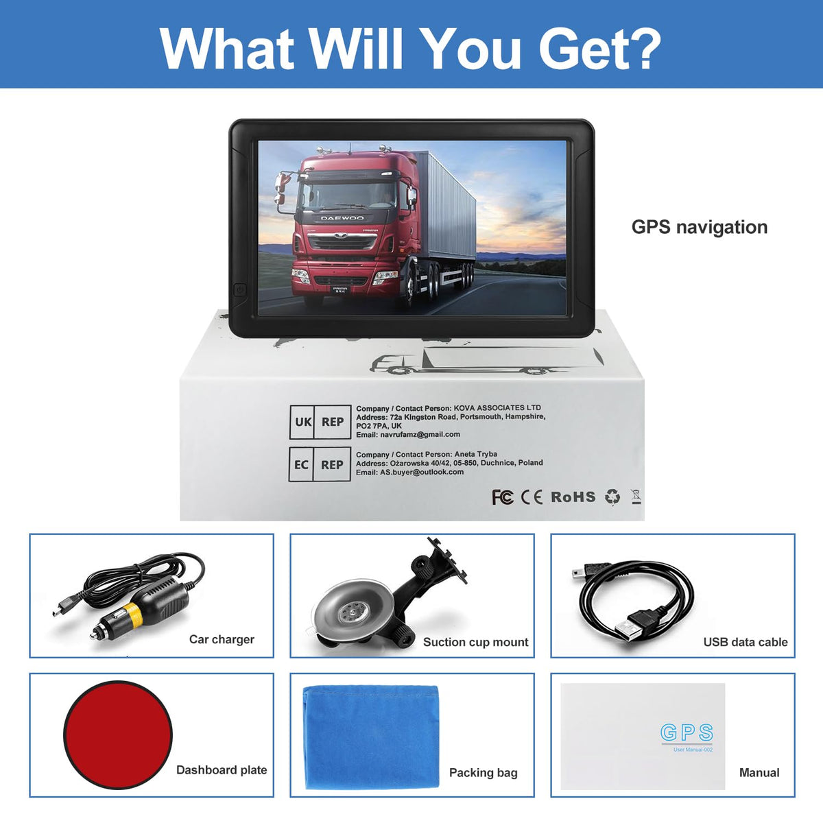 MRSXWPY 9-inch in-dash GPS ready for road use