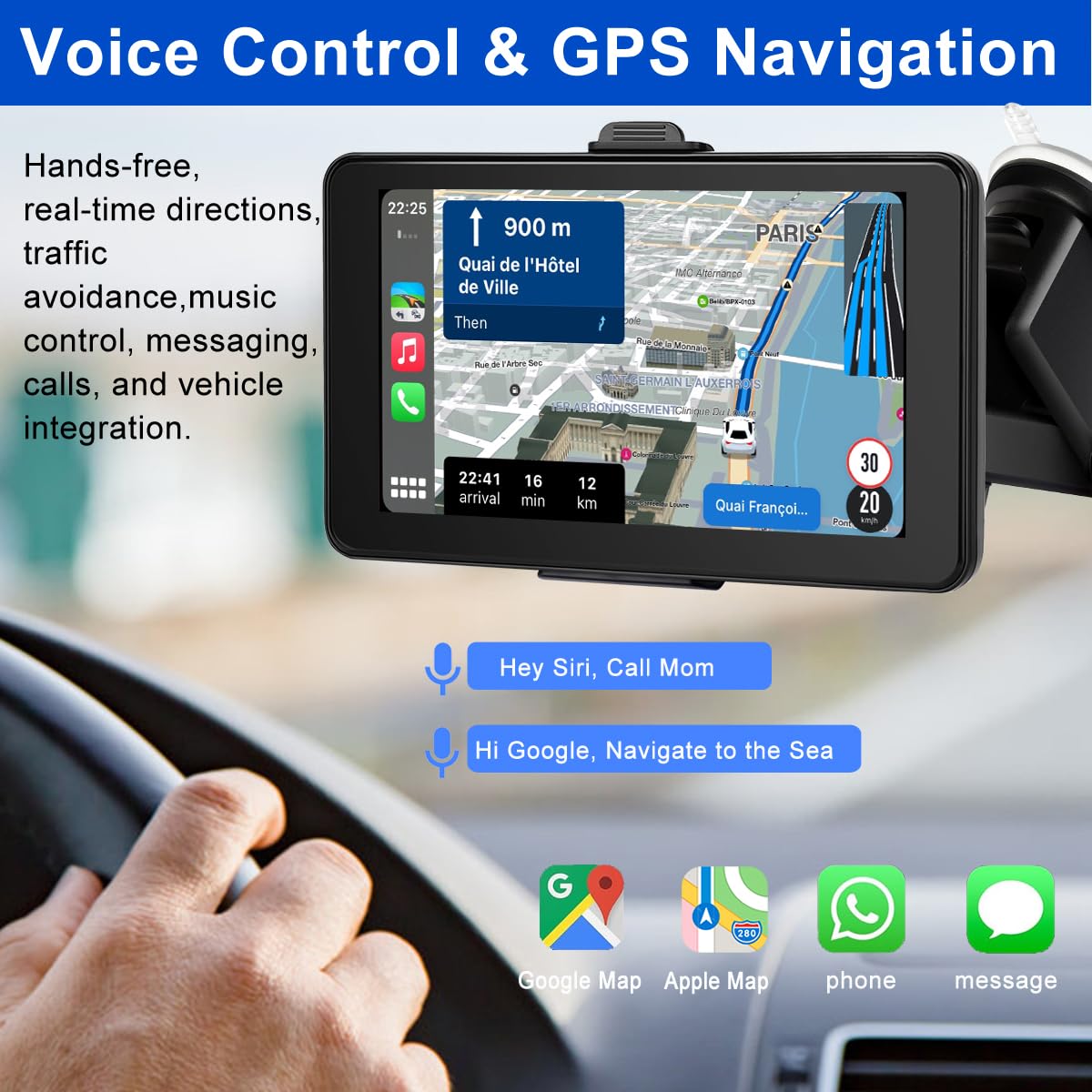 MRSXWPY waterproof backup camera close-up with mounting bracket, enhances rear visibility