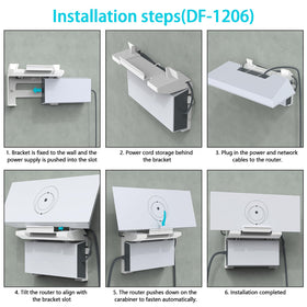 MSAFF detailed shot of router snap-fit locking in place for stability benefit