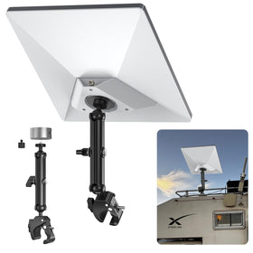 MSAFF Starlink Mini clamp mount adjustable bracket secures dish for stable connectivity on the go