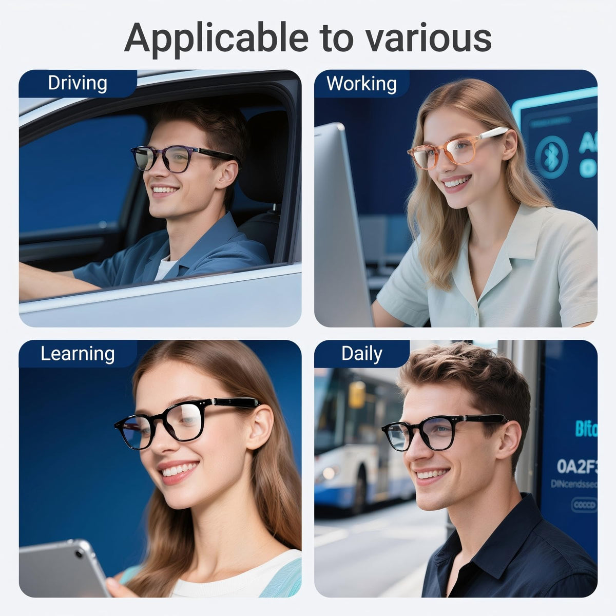 MSCGLYXGS magnetic charging dock with glasses in place for fast, reliable recharging