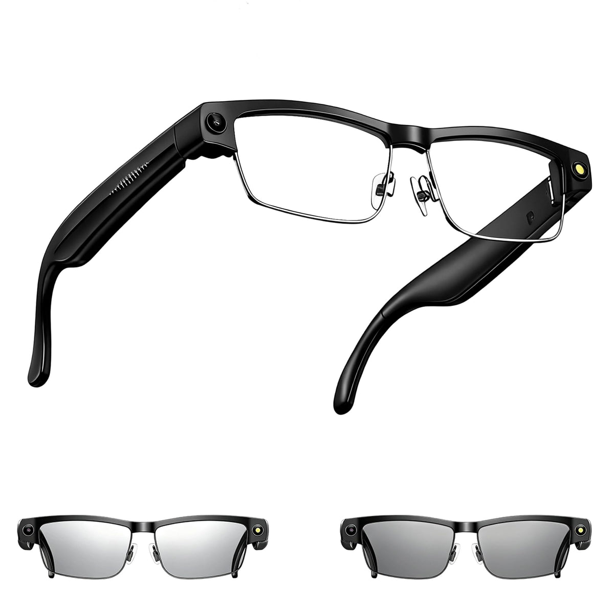 MSCGLYXGS AI Smart Glasses with 8MP camera for travel vlogging and moments capture