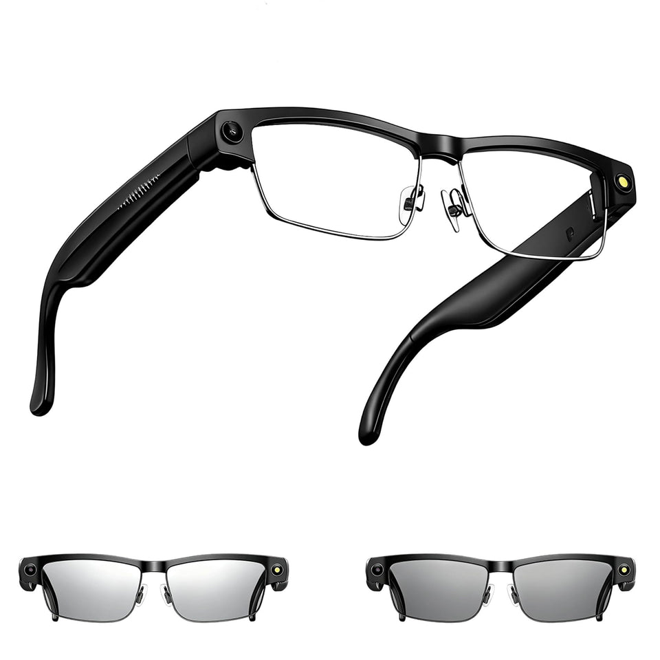 MSCGLYXGS AI Smart Glasses with 8MP camera for travel vlogging and moments capture
