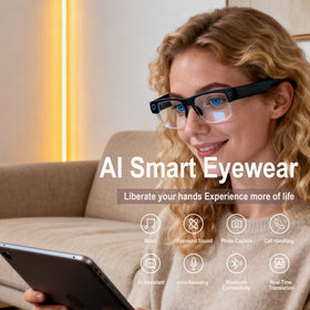 MSCGLYXGS AI Smart Glasses durable metal frame for daily wear