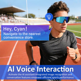 MSCGLYXGS AI Smart Glasses real-time translation aids cross-language conversations.
