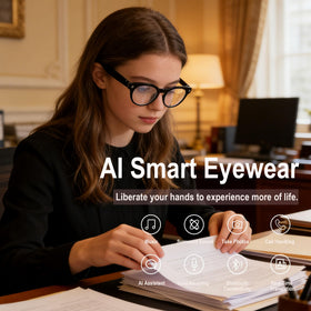 MSCGLYXGS AI Smart Glasses offer real-time translation for on-the-go conversations.