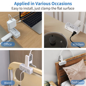 Mscien six-outlet power strip powers multiple devices safely.