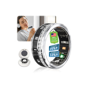MSDQQTIY 10 Gen Diamond Smart Ring front view for premium wear and comfort