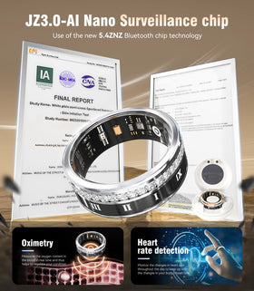 MSDQQTIY ring on wrist showing sleep and activity tracking in real life