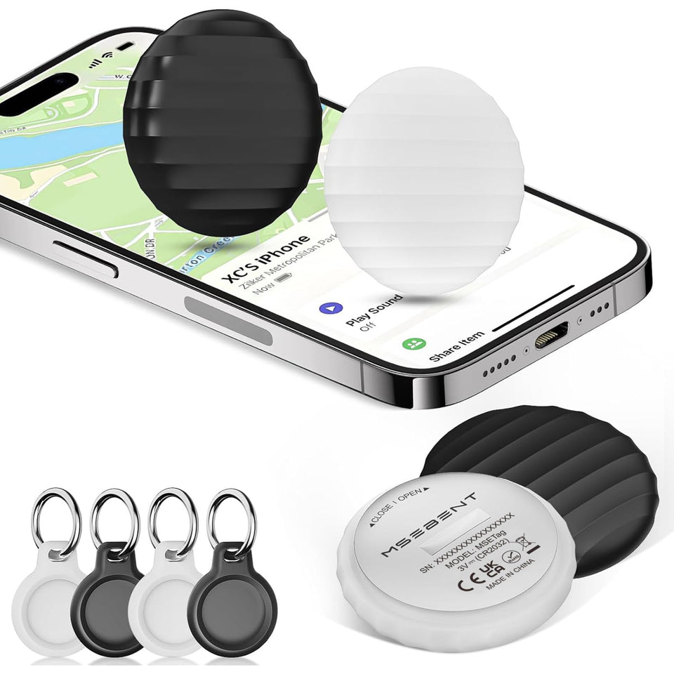 MSEBENT Tracker Tag 4-Pack ready for easy item tracking