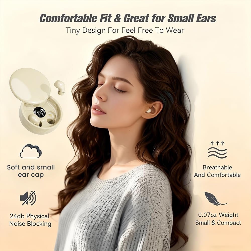 MSHUKCOE invisible earbuds deliver discreet, clear calls during work or travel