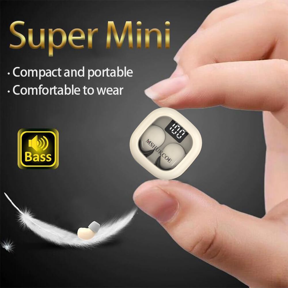 MSHUKCOE SK19 ultra-mini earbuds emphasize compact size for all-day wear.