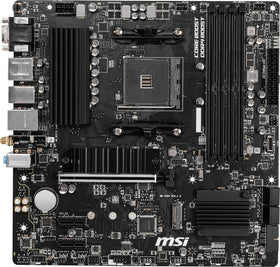 HDMI and DisplayPort outputs on the MSI motherboard for high‑resolution displays.