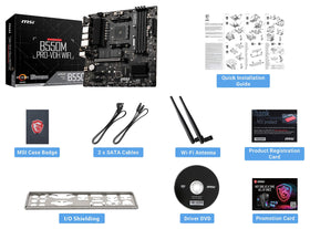 Wi‑Fi 6 antenna on the MSI motherboard for fast wireless connectivity.