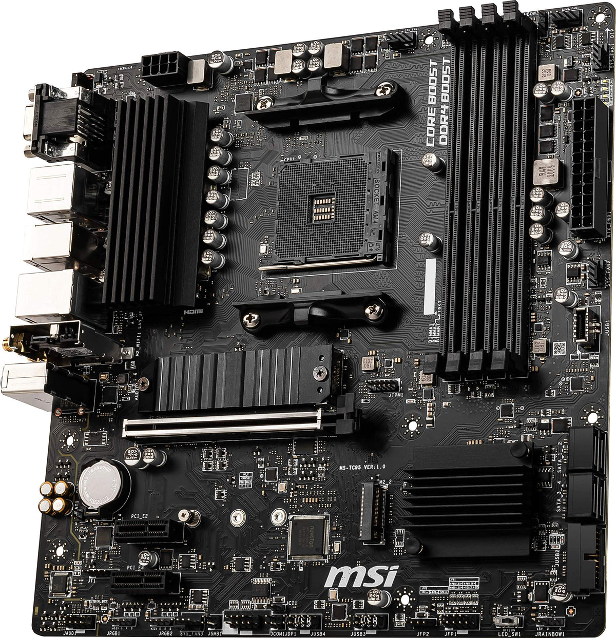 Renewed MSI B550M PRO-VDH WIFI motherboard ready for reliable builds.