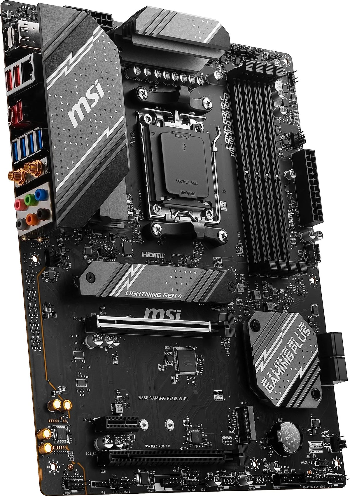 MSI B650 DDR5 slots ready for high-speed memory upgrades.