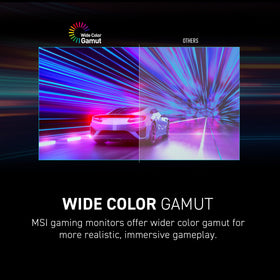 MSI G242L E14 back view reveals a sleek design and slim bezels