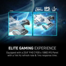 MSI G242L E14 side tilt demonstrates ergonomic adjustment for long sessions