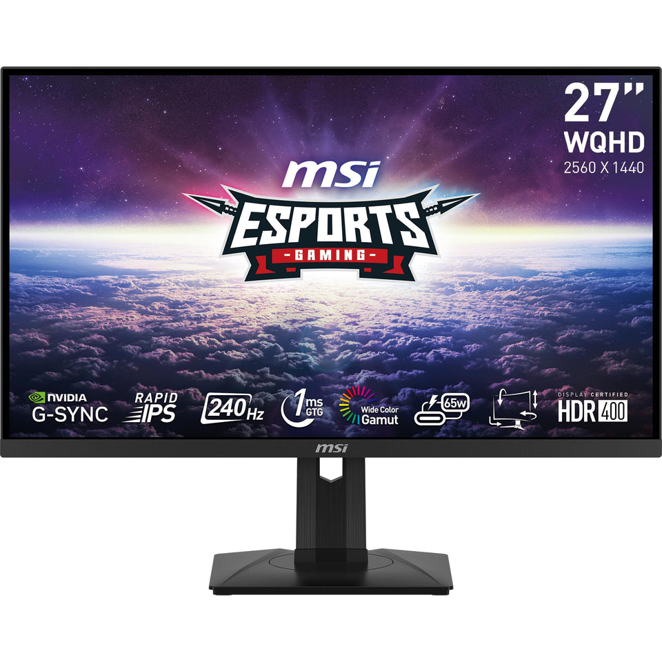 MSI G274QPX 27-inch IPS display shows crisp QHD visuals for immersive gaming