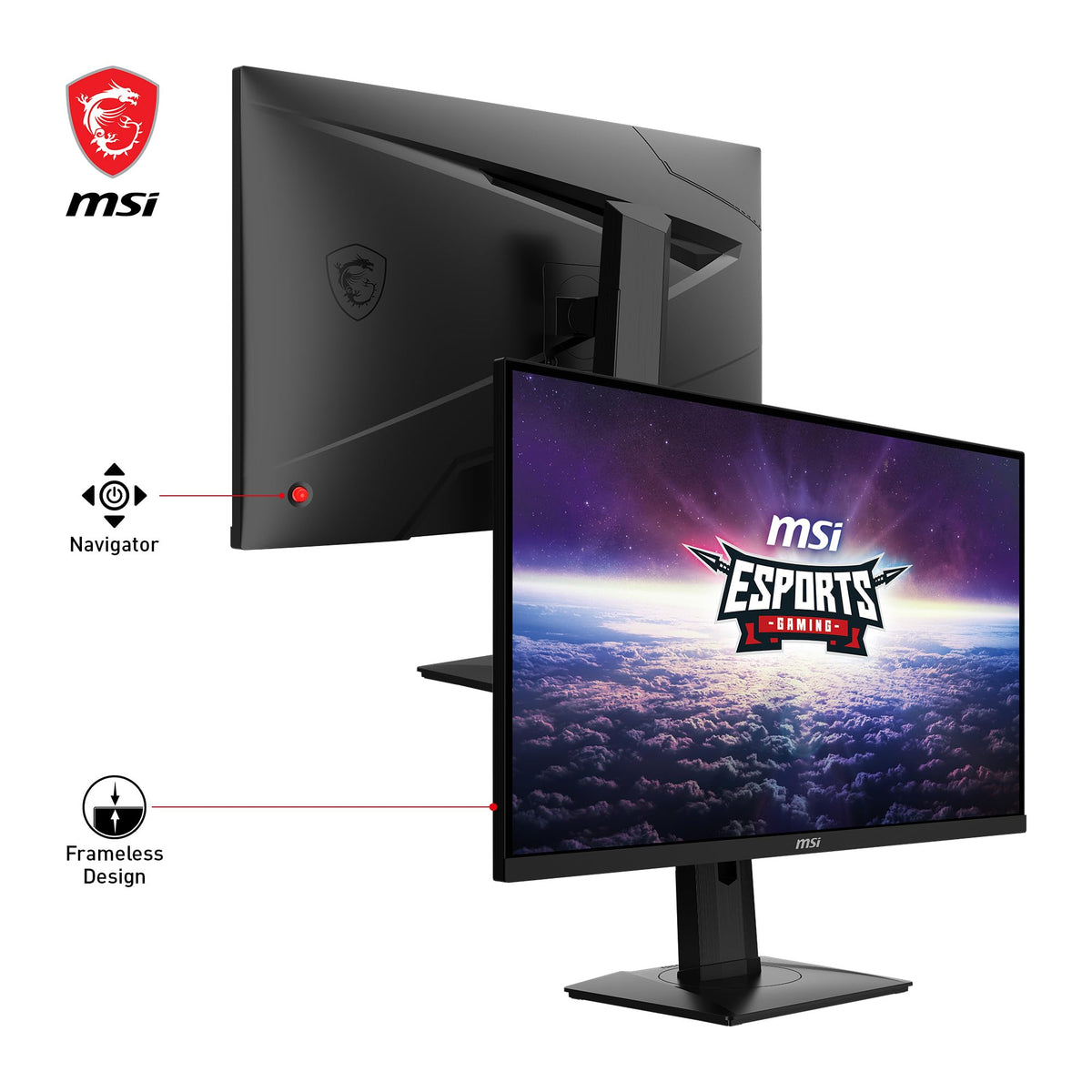 MSI G274QPX 1ms GTG response reduces motion blur during rapid moves