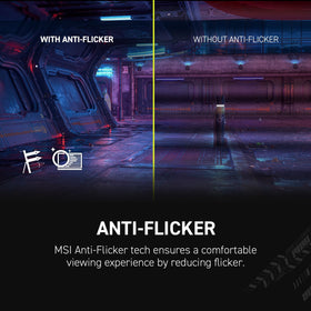 MSI MAG 242F AI Vision enhancement improves brightness and color clarity