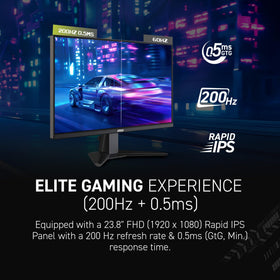 MSI MAG 242F ergonomic stand offering height adjustability for comfort