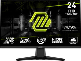 MSI MAG 242F front view showing a responsive gaming panel for immersive play