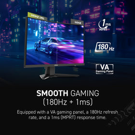 MSI MAG 244C 180Hz refresh rate smooths fast-paced action