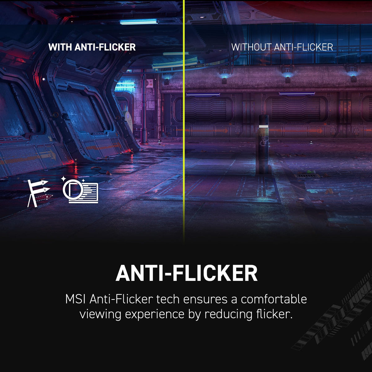 MSI MAG 244C 1ms MPRT reduces motion blur during rapid sequences