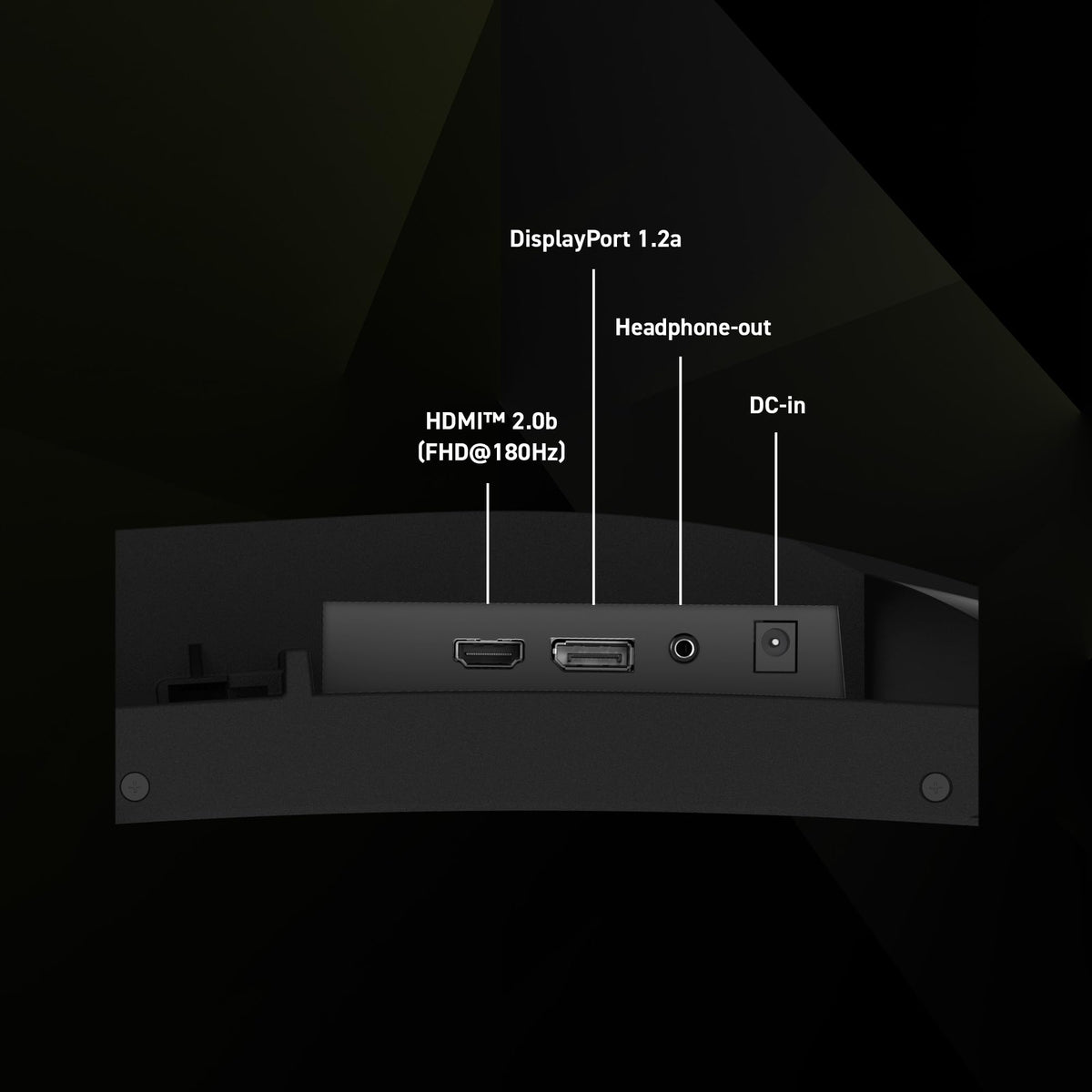 MSI MAG 244C built-in speakers provide convenient desk audio